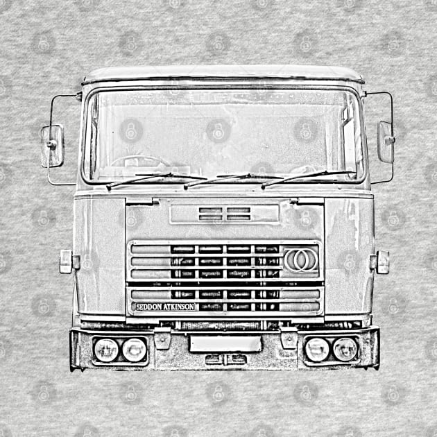 Seddon Atkinson 400 classic 1970s British lorry monochrome by soitwouldseem